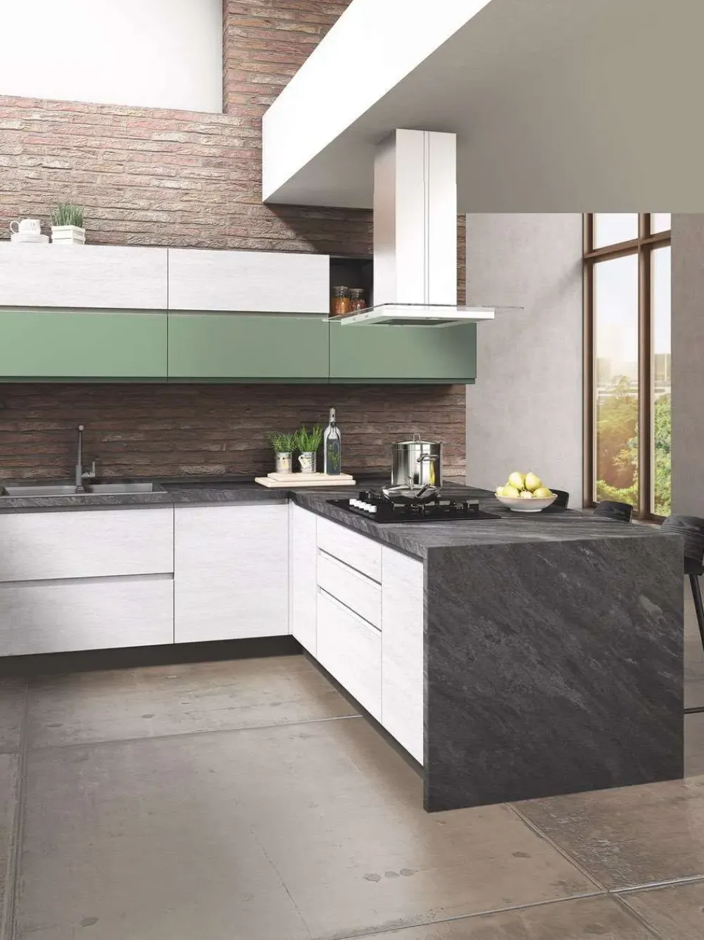 Online Cucina modello Kely isola PREZZO SCONTATO 38% Cucine Con Penisola|Cucine Moderne