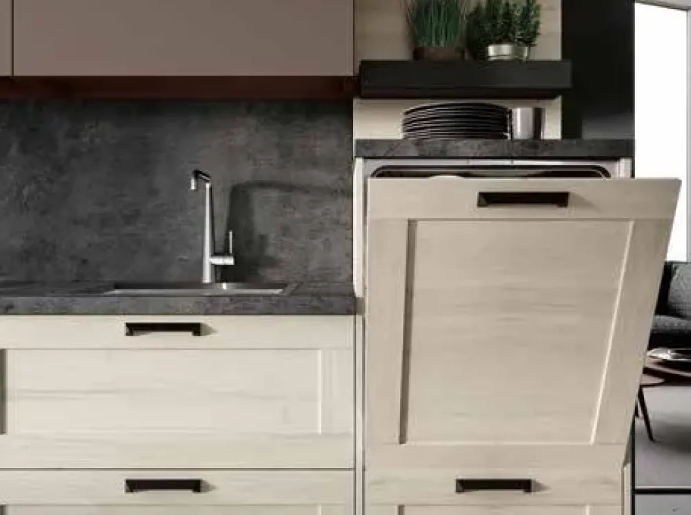 Imab Cucina Modello lipari/capri design rovere chiaro lineare group- Cucine Lineari|Cucine Design