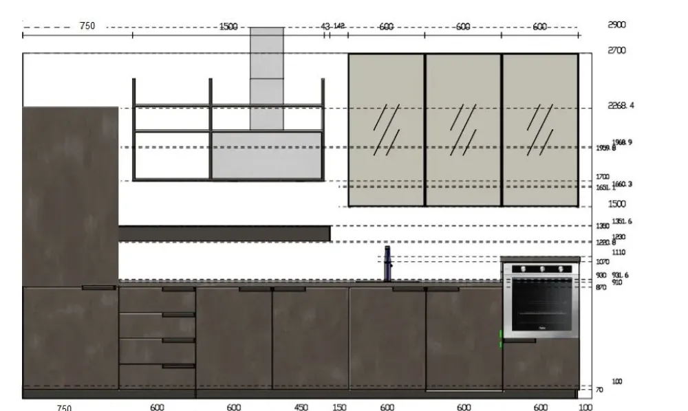Cucina modello Mia PREZZO SCONTATO 50%^Scavolini New