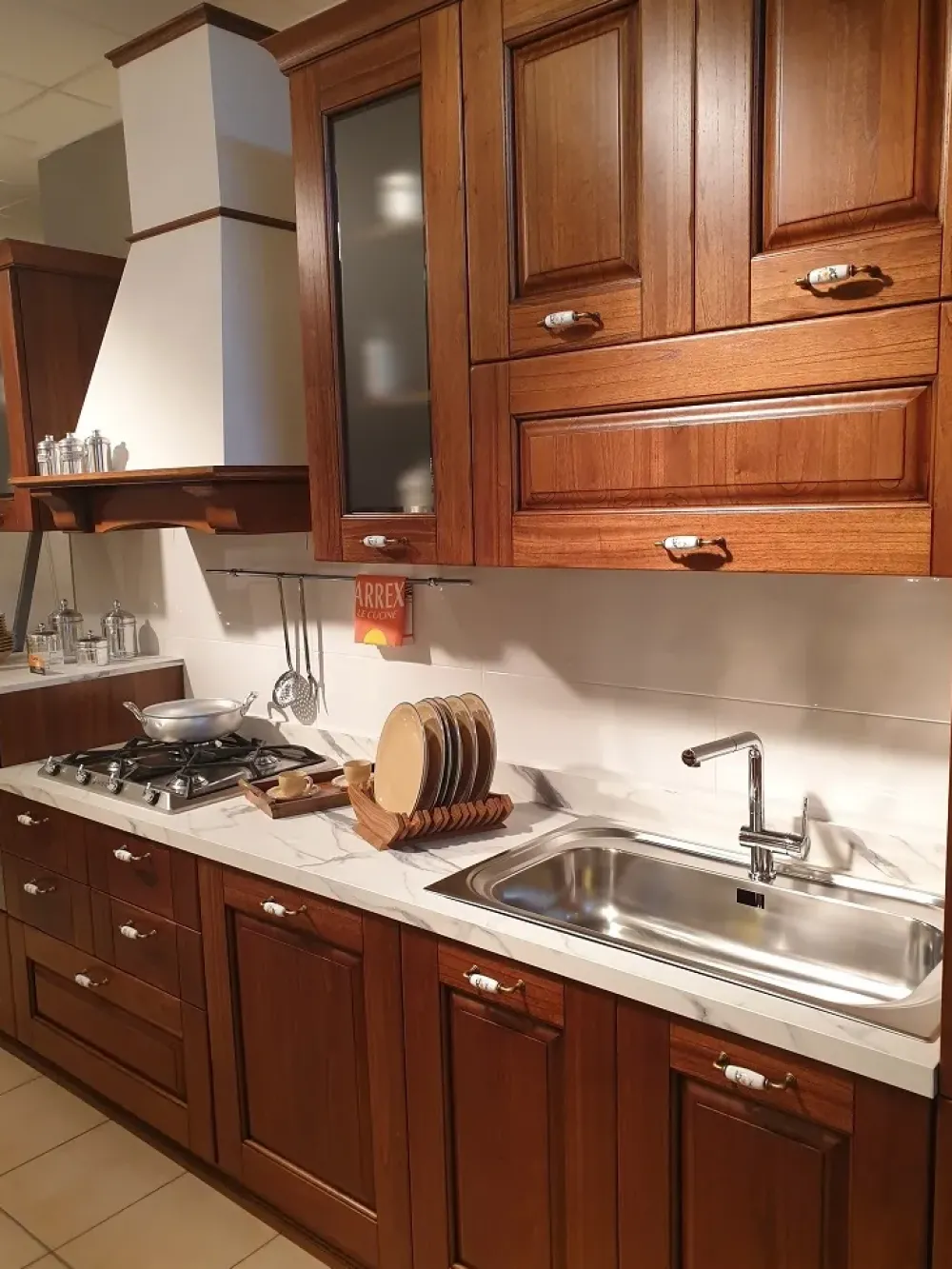 Best Cucina modello Nora legno PREZZO SCONTATO 50% Cucine Lineari