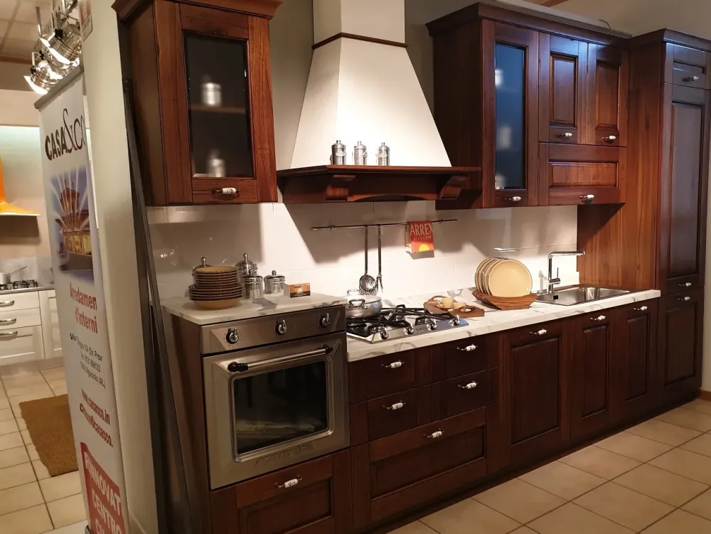 Best Cucina modello Nora legno PREZZO SCONTATO 50% Cucine Lineari