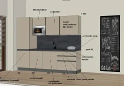 Gicinque Cucina modello 255promosmart2026 PREZZO SCONTATO 36%- Cucine Lineari|Cucine Moderne