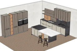 Cucina modello Round 4 PREZZO SCONTATO 40%^Arredo3 Discount