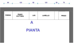 Cucina modello Sp22 PREZZO SCONTATO 57%^Astra Outlet
