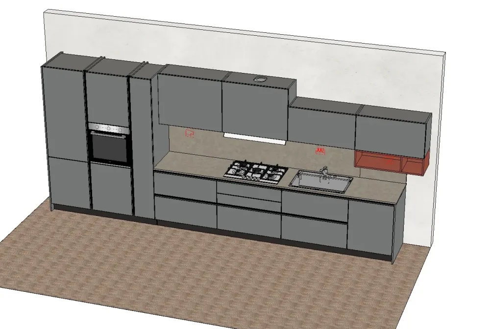 Arredo3 Cucina modello Time PREZZO SCONTATO 40%- Cucine Lineari|Cucine Moderne