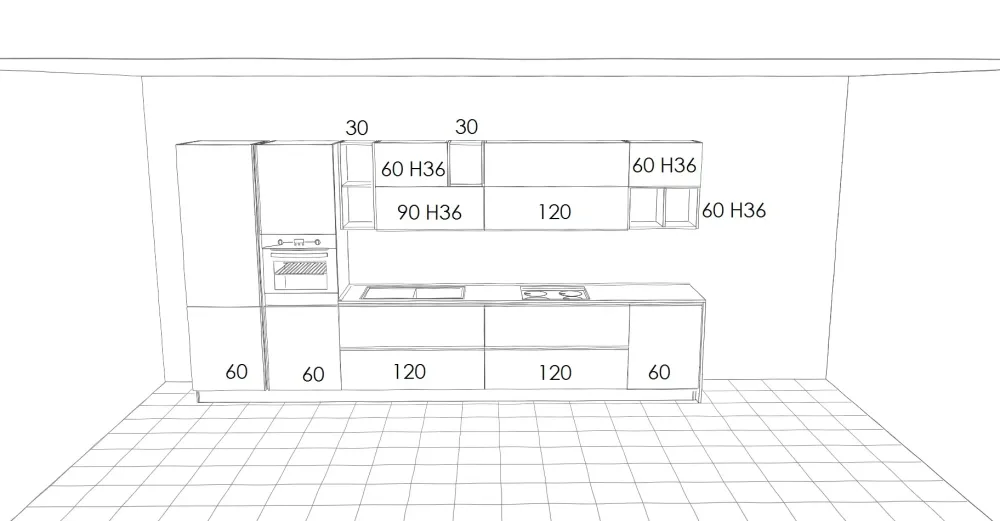 Cucina modello Zena PREZZO SCONTATO^Cucine Store