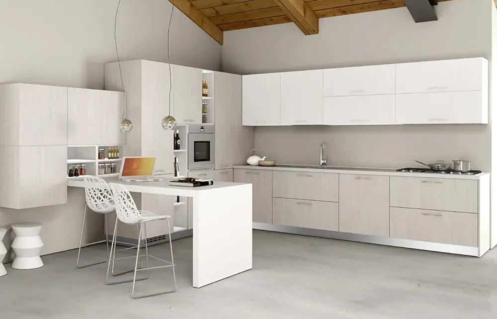Cucina moderna ad angolo Anzimud 7 a prezzo scontato^Essebi New