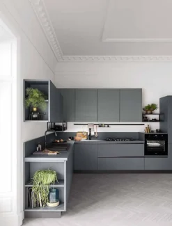 Cucina moderna ad angolo Laccata opaco a prezzo ribassato^Ar-Tre New