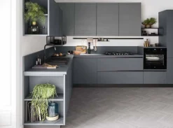 Cucina moderna ad angolo Laccata opaco a prezzo ribassato^Ar-Tre New