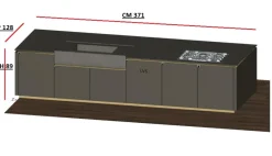 Sale Cucina moderna ad isola Bluna a prezzo scontato Cucine Ad Isola|Cucine Moderne