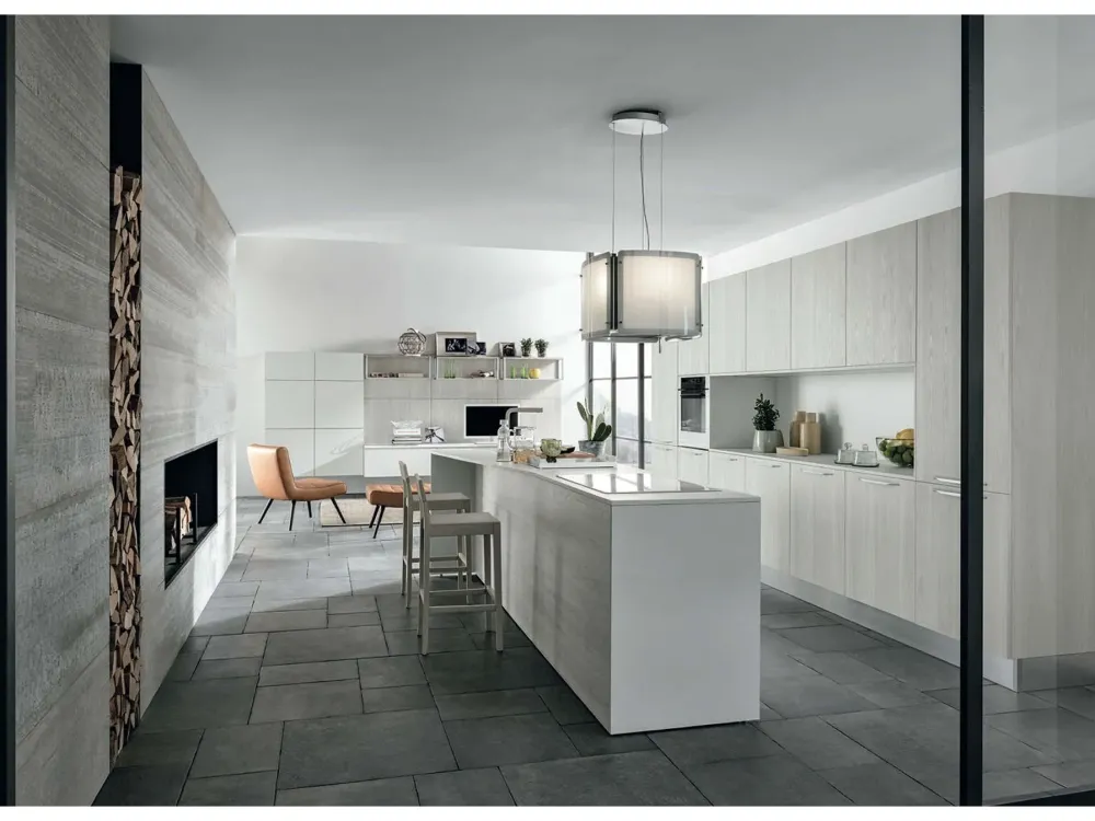 Cucina moderna ad isola Essenza04 a prezzo ribassato^Colombini Casa Clearance