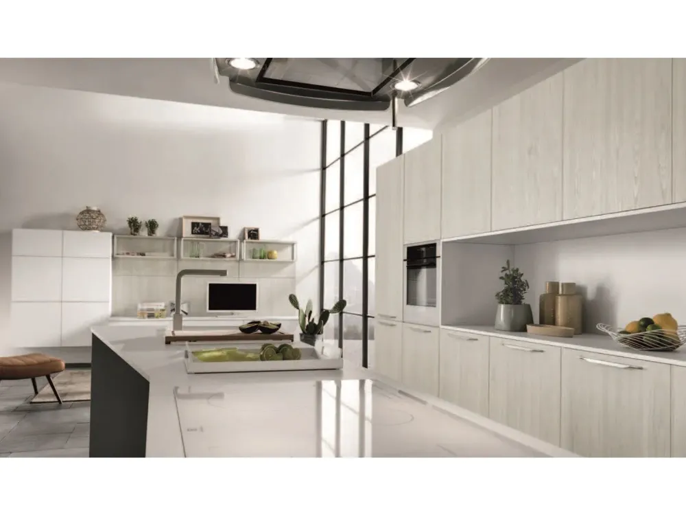 Cucina moderna ad isola Essenza04 a prezzo ribassato^Colombini Casa Clearance