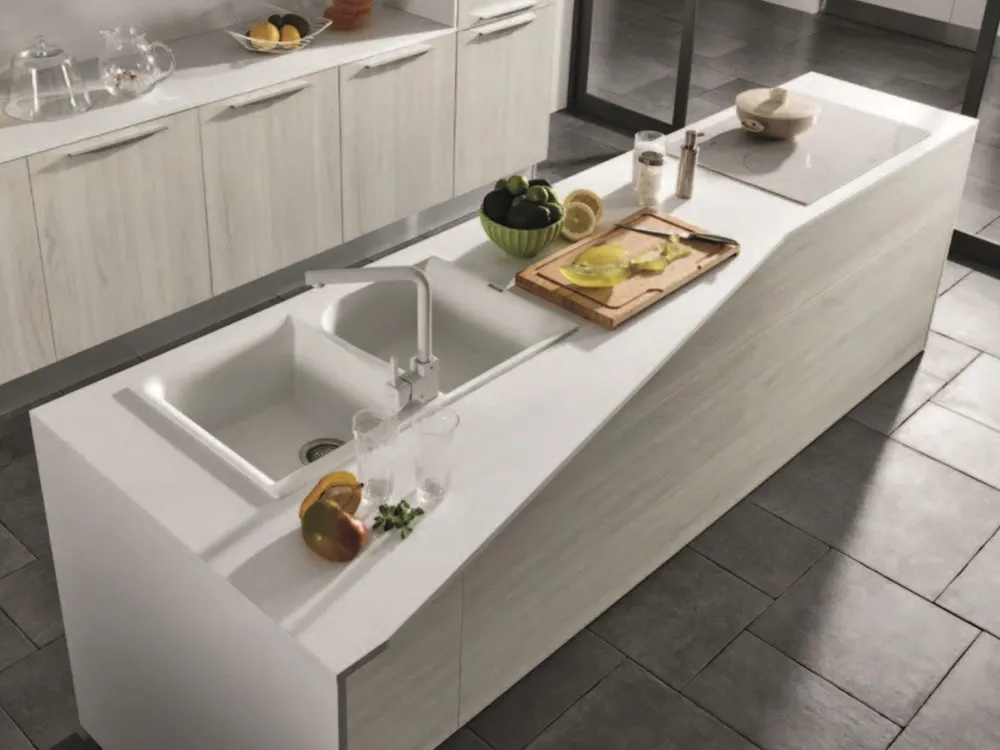 Cucina moderna ad isola Essenza04 a prezzo ribassato^Colombini Casa Clearance