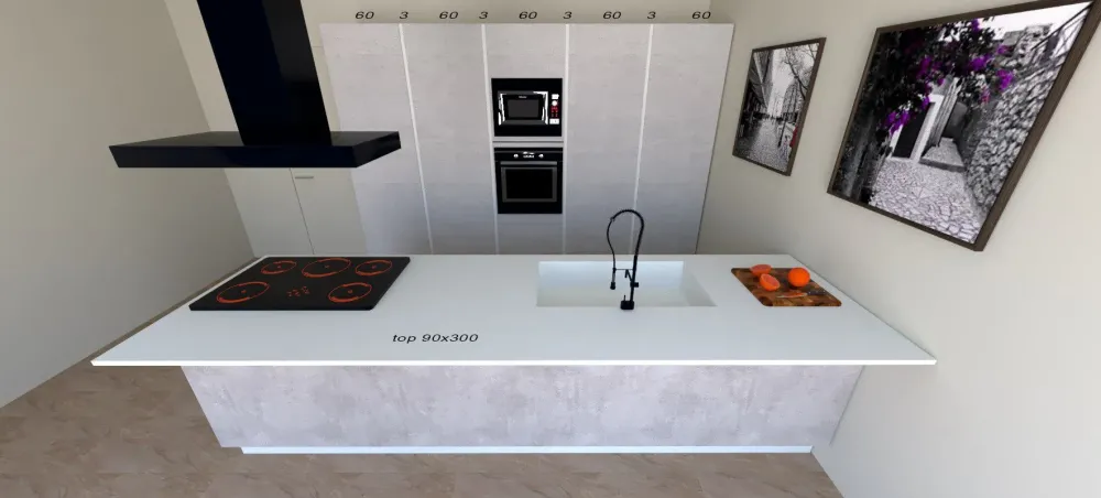 Astra Cucina moderna altri colori ad isola Sp22 in offerta- Cucine Ad Isola|Cucine Moderne