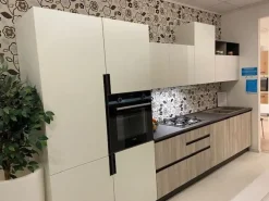 Arrex Cucina moderna bianca lineare Lab scontata- Cucine Lineari|Cucine Moderne