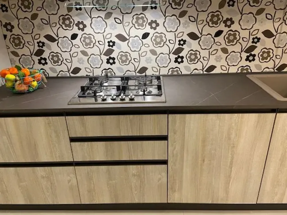 Arrex Cucina moderna bianca lineare Lab scontata- Cucine Lineari|Cucine Moderne