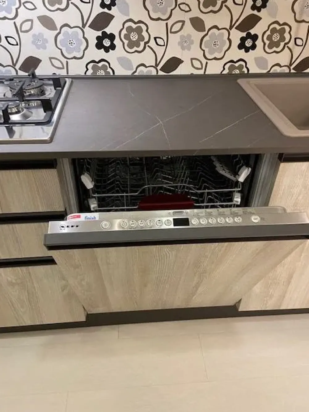 Arrex Cucina moderna bianca lineare Lab scontata- Cucine Lineari|Cucine Moderne