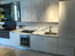 Ar-Tre Cucina moderna bianca lineare Flo evo scontata- Cucine Lineari|Cucine Moderne