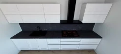 Astra Cucina moderna bianca lineare Ego scontata- Cucine Lineari|Cucine Moderne