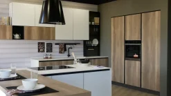 New Cucina moderna bianca ad isola Stratos in Offerta Outlet Cucine Ad Isola|Cucine Moderne