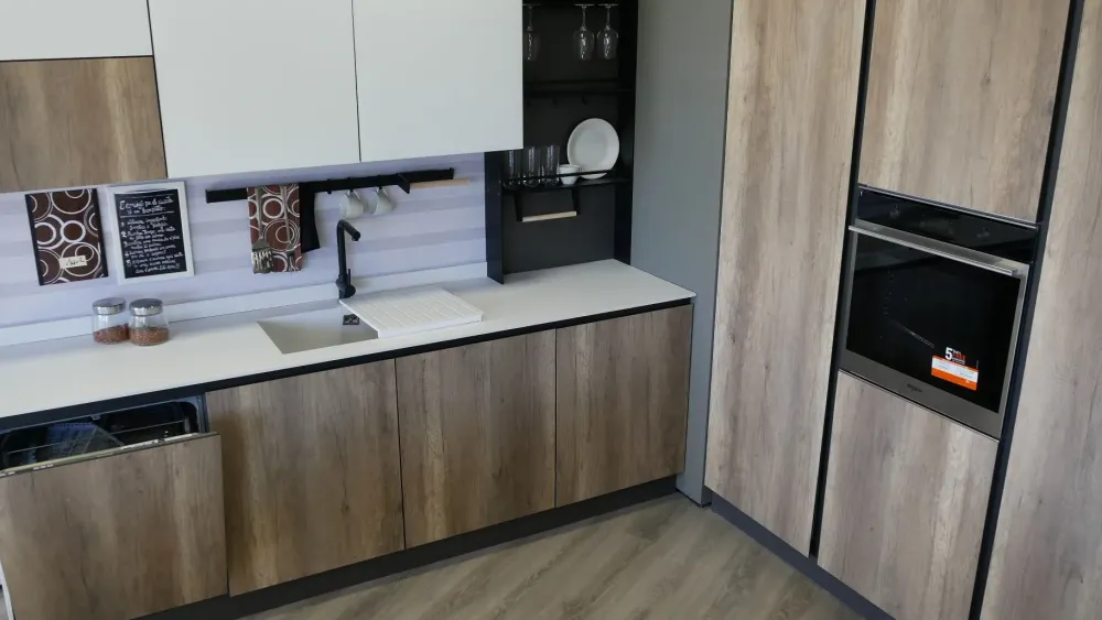 New Cucina moderna bianca ad isola Stratos in Offerta Outlet Cucine Ad Isola|Cucine Moderne