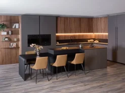 Diotti.com Cucina moderna con isola Alux 01 outlet a prezzo scontato- Cucine Ad Isola|Cucine Moderne