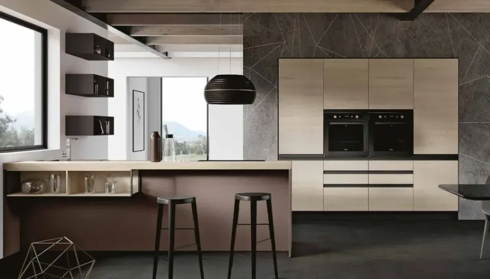 Discount Cucina moderna con isola Positano a prezzo ribassato Cucine Ad Isola|Cucine Moderne