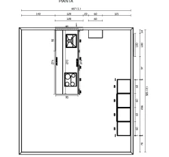 Discount Cucina moderna con isola Positano a prezzo ribassato Cucine Ad Isola|Cucine Moderne