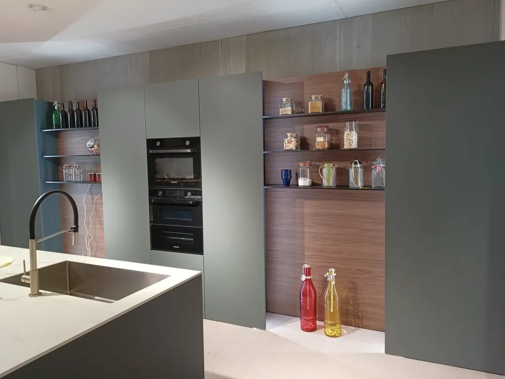 Cucina moderna con penisola Mènta a prezzo scontato^Binova Online