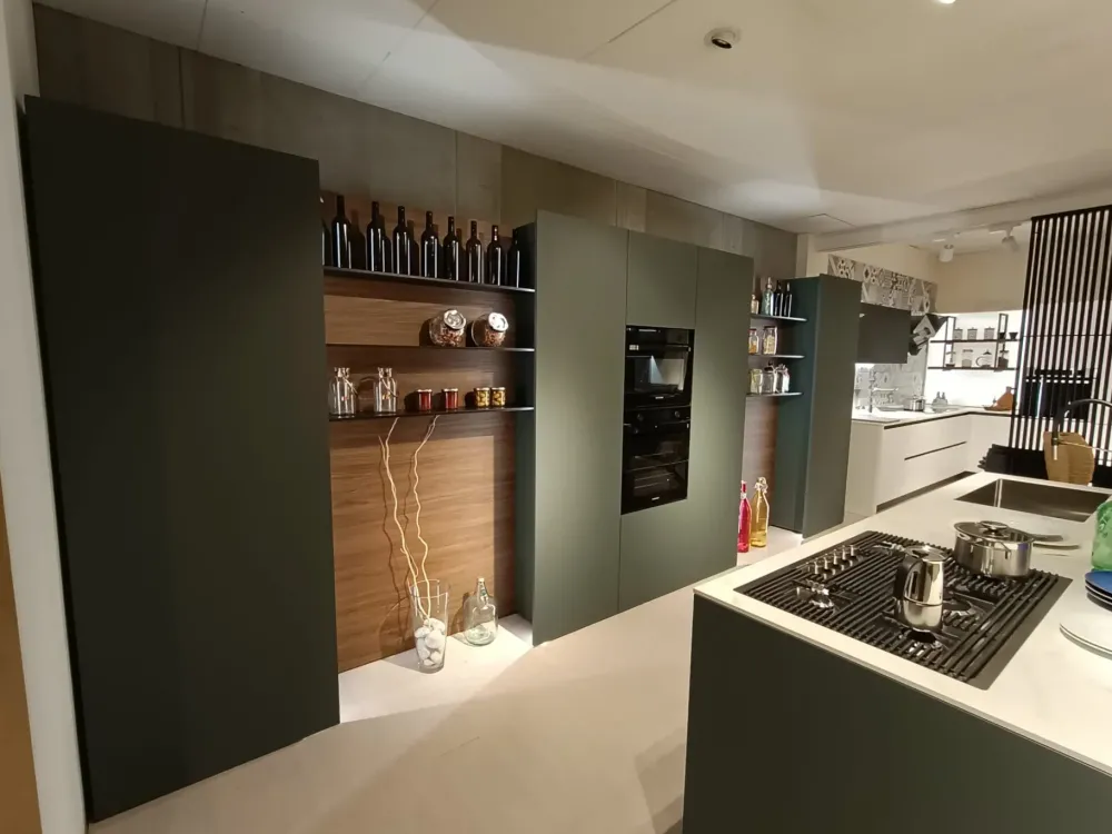 Cucina moderna con penisola Mènta a prezzo scontato^Binova Online