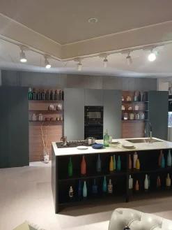 Cucina moderna con penisola Mènta a prezzo scontato^Binova Online