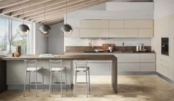 Cucina moderna con penisola Nuovi mondi cucine minimal gola integrata a prezzo ribassato^Collezione esclusiva Hot