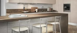 Cucina moderna con penisola Nuovi mondi cucine  minimal gola integrata a prezzo ribassato^Collezione esclusiva Hot