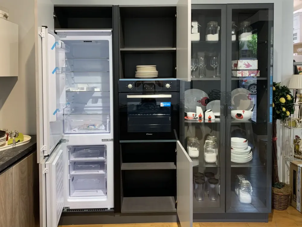 Outlet Cucina moderna con penisola Gaia oceano a prezzo scontato Cucine Con Penisola|Cucine Moderne