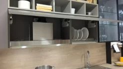 Ar-Tre Cucina moderna grigio lineare Cemento scontata- Cucine Lineari|Cucine Moderne