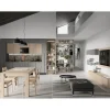 Colombini Casa Cucina moderna grigio lineare Quadra scontata- Cucine Lineari|Cucine Moderne