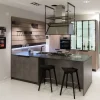Clearance Cucina moderna grigio con penisola Mia scontata Cucine Con Penisola|Cucine Moderne