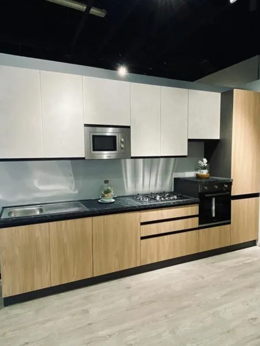 Artigianale Cucina moderna lineare Cucina in promozione a roma era 04-cucine a roma a prezzo ribassato- Cucine Lineari|Cucine Moderne