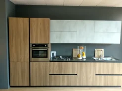 Outlet Cucina moderna lineare Cucina noce dozuki a prezzo ribassato Cucine Lineari|Cucine Moderne