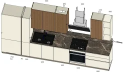 Cucina moderna lineare Cucina modello regola a prezzo scontato^Scavolini Discount