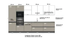 Ar-Due Cucina moderna lineare Easy a prezzo scontato- Cucine Lineari|Cucine Moderne