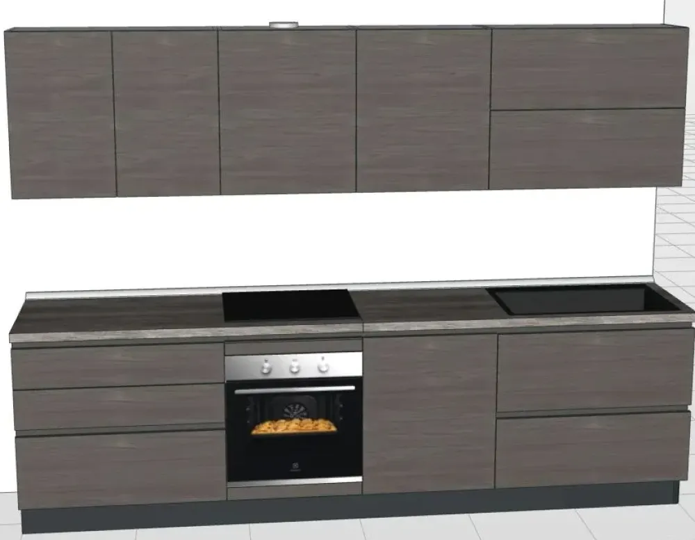 Clearance Cucina moderna lineare Roberta a prezzo ribassato Cucine Lineari|Cucine Moderne