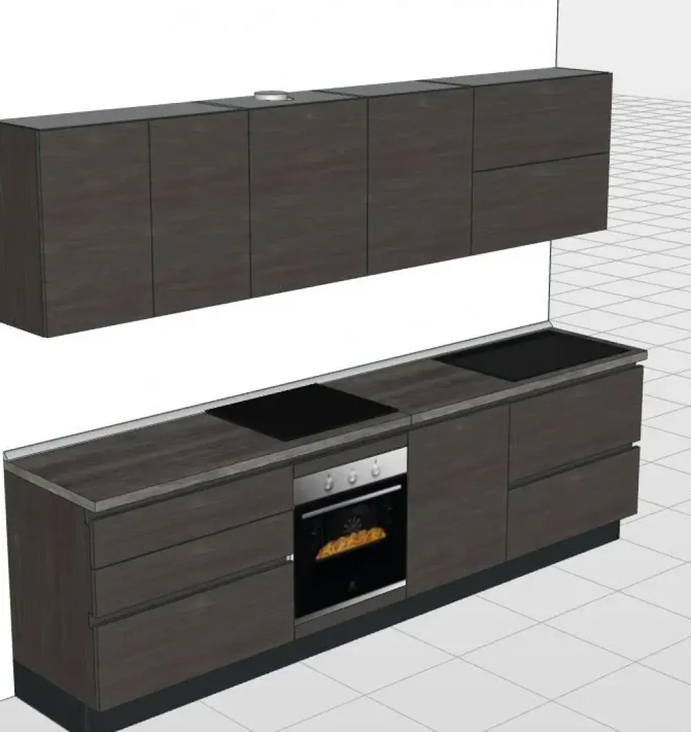 Clearance Cucina moderna lineare Roberta a prezzo ribassato Cucine Lineari|Cucine Moderne