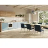Collezione esclusiva Cucina moderna nordic celeste, effetto legno, scontata 53%. Progettata da un interno.- Cucine Lineari|Cucine Moderne