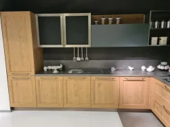 Arredo3 Cucina moderna rovere chiaro ad angolo Asia telaio- Cucine Ad Angolo|Cucine Moderne