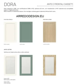 Cucina moderna lineare altri colori in polimerico Dora^Net Cucine Best