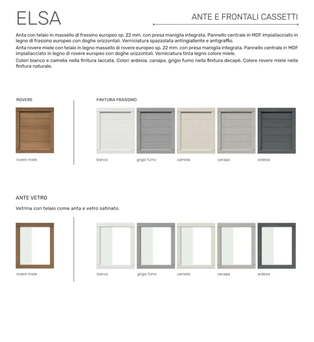 Sale Cucina moderna lineare altri colori in nobilitato Elsa Cucine Lineari|Cucine Moderne