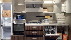 Net Cucine Cucina moderna lineare noce in melaminico Smart- Cucine Lineari|Cucine Moderne