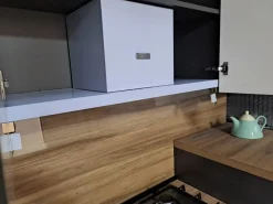 Net Cucine Cucina noce moderna lineare Kelly330- Cucine Lineari|Cucine Moderne