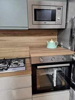 Net Cucine Cucina noce moderna lineare Kelly330- Cucine Lineari|Cucine Moderne